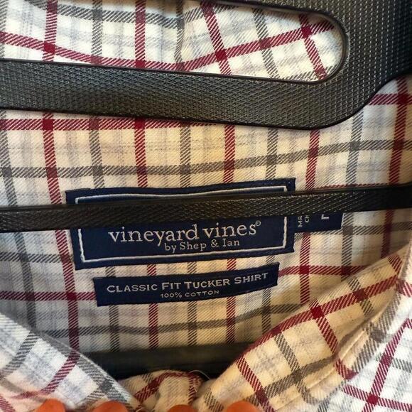 Men's Vineyard Vines Striped Slim Fit Tucker Shirt 100% Cotton - Picture 3 of 3